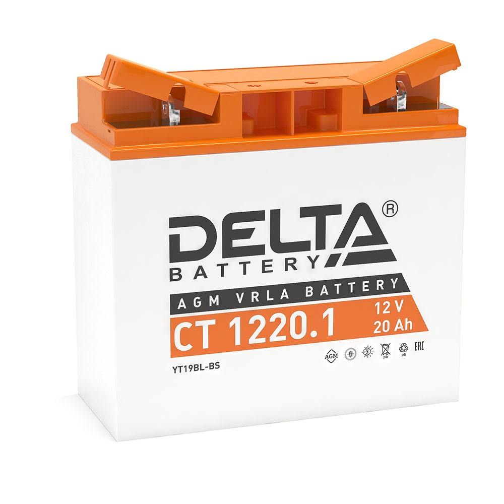 Аккумулятор Delta CT 1220.1 (12В | 20Ач) YT19BL-BS Аккумулятор Delta CT 1220.1 (12В | 20Ач) YT19BL-BS