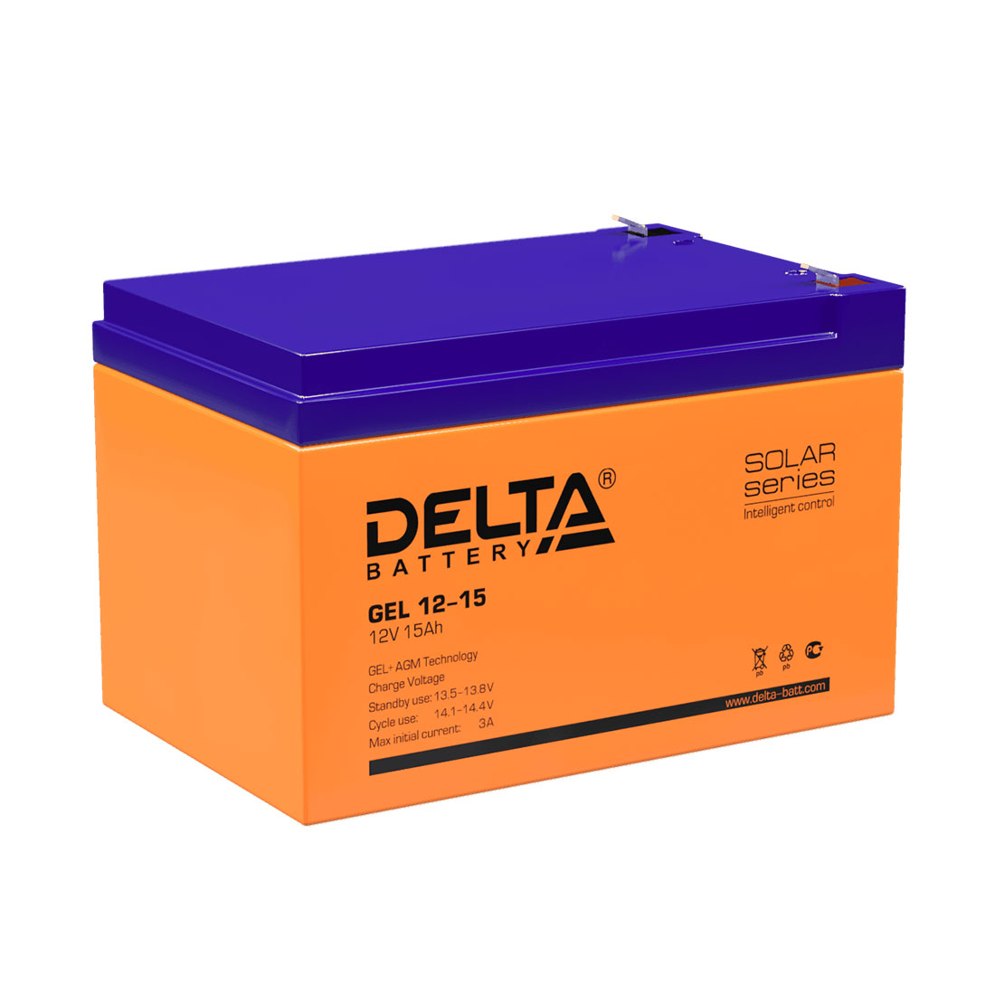 Аккумулятор Delta GEL 12-15 Аккумулятор Delta GEL 12-15