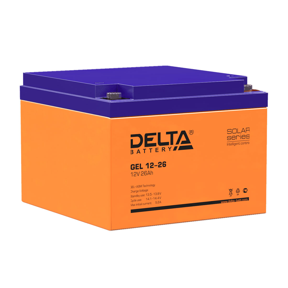 Аккумулятор Delta GEL 12-26 Аккумулятор Delta GEL 12-26