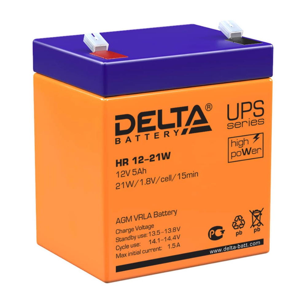 Аккумулятор Delta HR 12-21 W Аккумулятор Delta HR 12-21 W