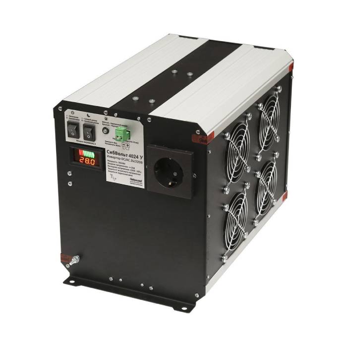 СибВольт 4024У DC-AC инвертор (24В | 4000Вт) СибВольт 4024У DC-AC инвертор (24В | 4000Вт)