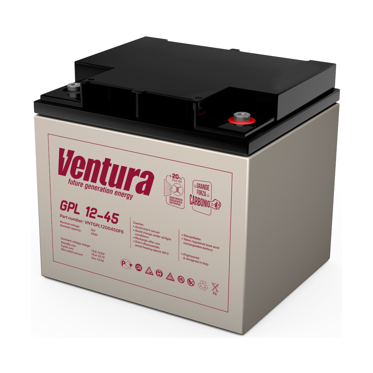 Аккумулятор Ventura GPL 12-45 (12В | 49Ач) Аккумулятор Ventura GPL 12-45 (12В | 49Ач)